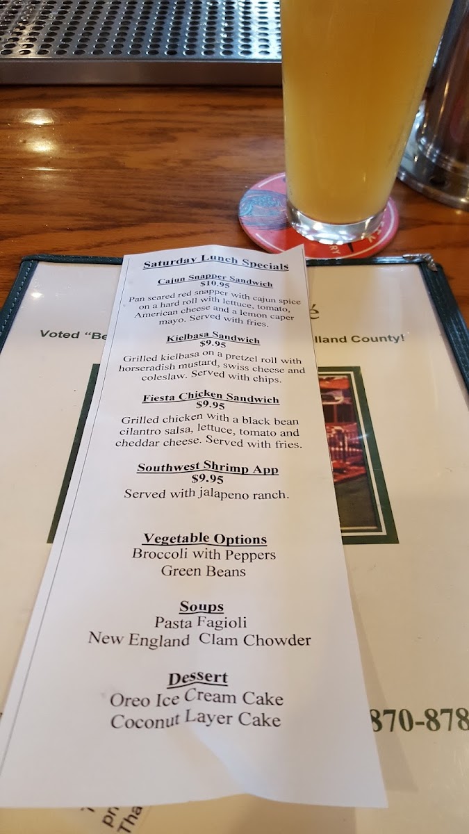 Casey's Cafe Menu - Image 5